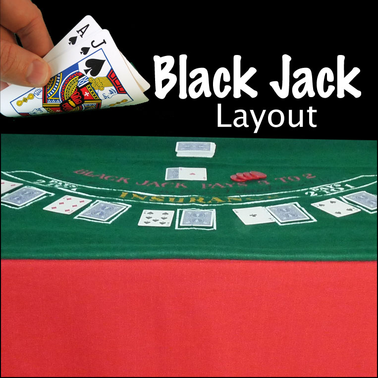 Black Jack Layout - Casino Game Rentals