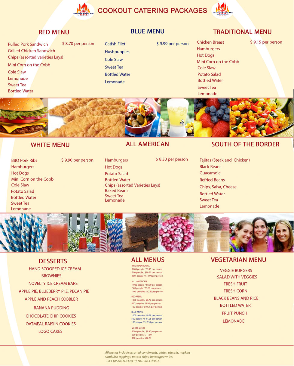 catering menu catering menu