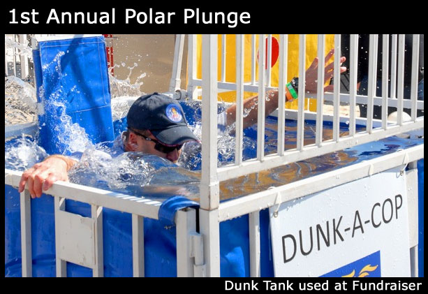 dunk tank used at a fundraiser