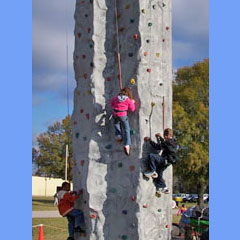 Adult and Teen Activities at the Company Picnic - Rock Climbing Wall