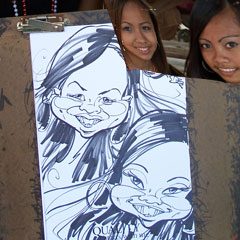 Caricature Artist at the Company Picnic