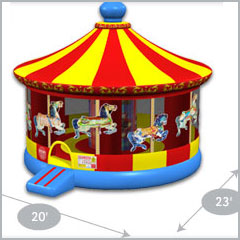 carousel bounce house inflatable