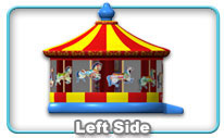 Jump Castle, Carousel Castle, Inflatable Carousel, rent, cobb county, marietta, kennesaw, canton, smyrna