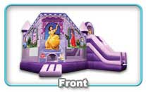 Bounce House Combo Unit, Princess Themed Inflatable, Princess Bounce House, Slide Inflatable