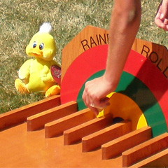 Rainbow Roll carnival game