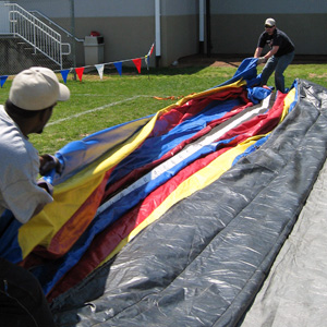 How to fold an Inflatable