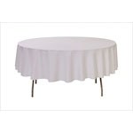 White Round Table Cloth