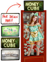 money cube, cash machine