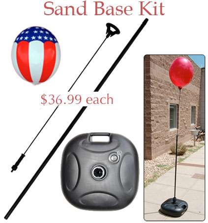 Balloon Bobber Sand Base Kit - Reusable Balloons