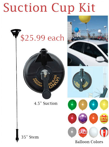 balloon bobber suction cup kit