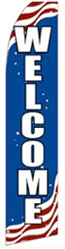 Patriotic Welcome Flag 15' Rental